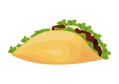 Meksika taco geleneksel yemeği.