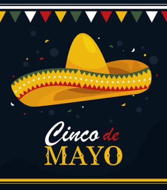 Cinco de Mayo harf kartı