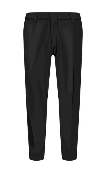 Pantalon élégant noir — Image vectorielle