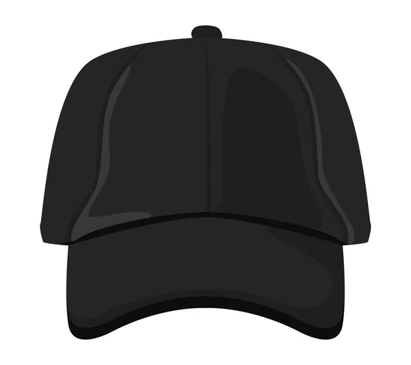 Black sport cap — ストックベクタ