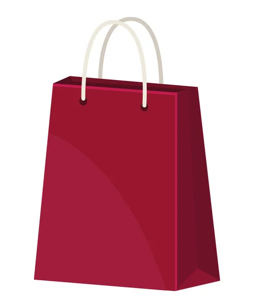 Röd shopping väska — Stock vektor