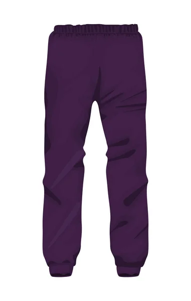 Violet jogger vêtements de sport — Image vectorielle