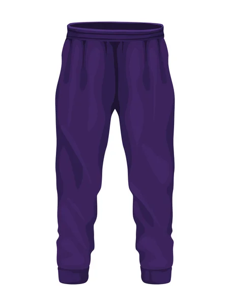 Deporte púrpura jogger algodón — Vector de stock