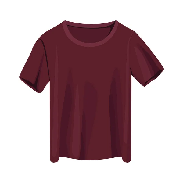 Camisa de algodón rojo — Vector de stock