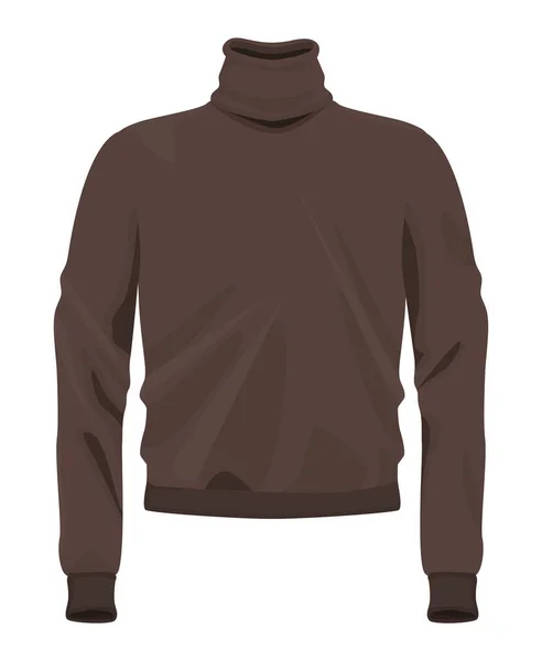 Manteau marron coton — Image vectorielle