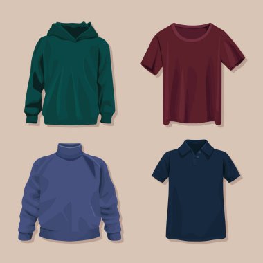 Gerçekçi gömlekler.