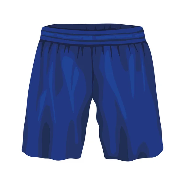 Abbigliamento sportivo corto blu — Vettoriale Stock