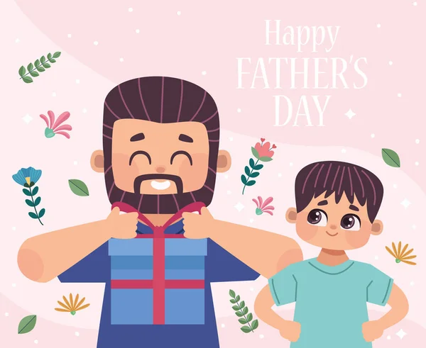 Šťastné písmo dne otců — Stockový vektor