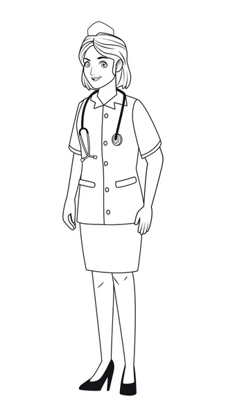Профессиональная медсестра — стоковый вектор