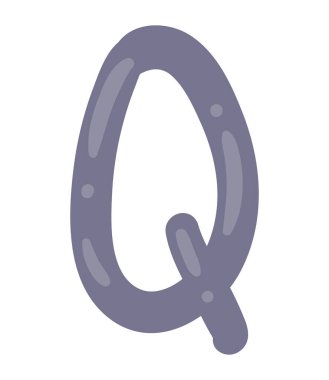 Q çocuk alfabe harfi