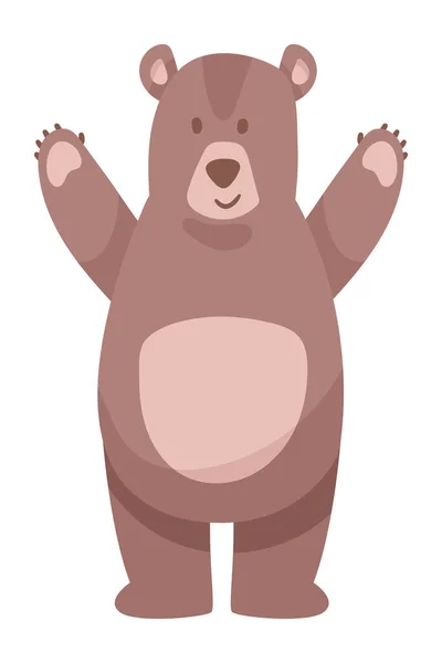 Söt björn djur unge — Stock vektor