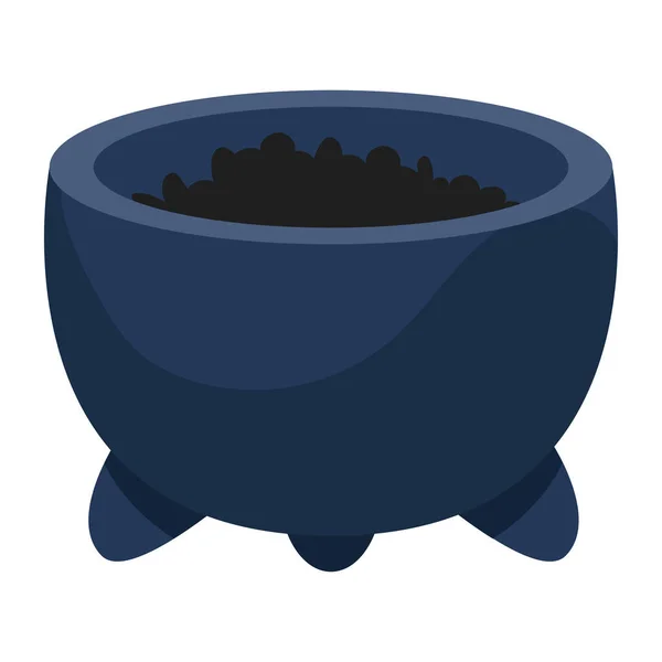 Amoladora azul olla — Vector de stock