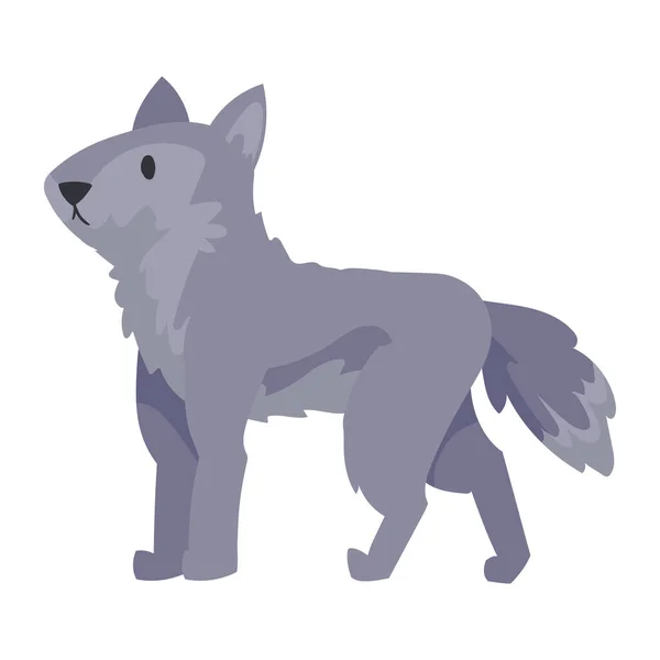 Wolf schattig dier kind — Stockvector