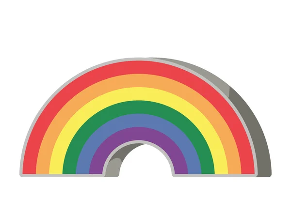 Lgtbiq flag in rainbow — ストックベクタ