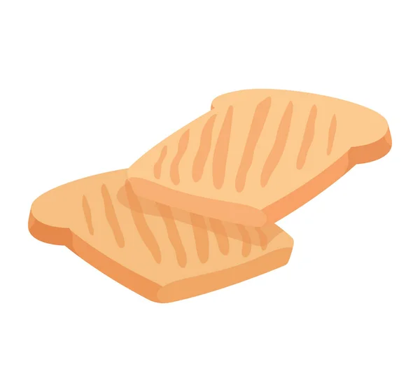 Pan tostado producto — Vector de stock