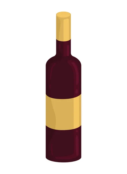 Bottiglia di vino bevanda — Vettoriale Stock