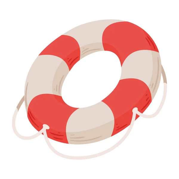 Vízimentő úszó gyűrű — Stock Vector