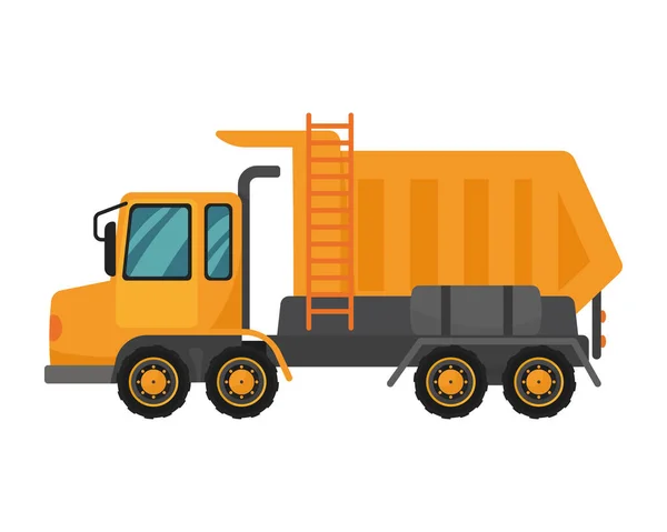 Dump truck vehicle construction — ストックベクタ