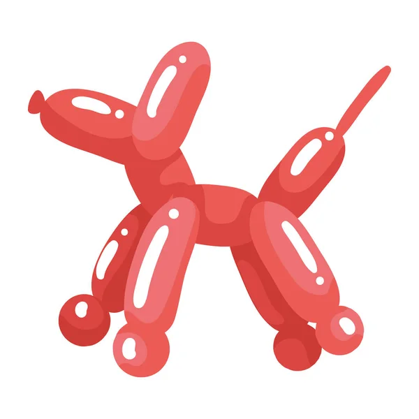 Kırmızı köpek balonu havası — Stok Vektör