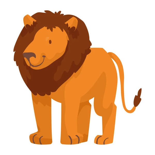 Милий лев дитина тварин — стоковий вектор