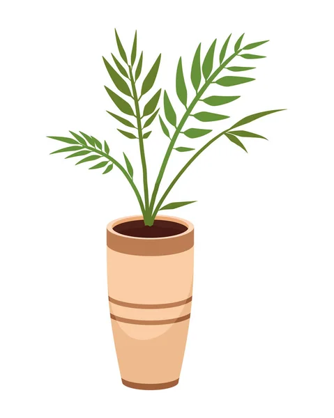 花瓶与植物 — 图库矢量图片