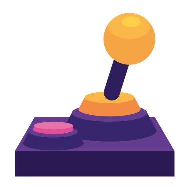 Retro video oyunu joystick