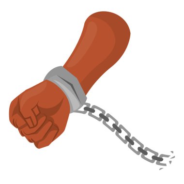 El köle zinciri kırılmış.