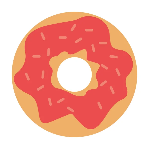Delicioso donut dulce — Vector de stock