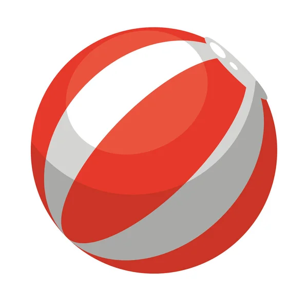 红色海滩气球 — 图库矢量图片