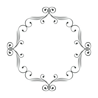 monokrom vintage çiçek çerçevesi