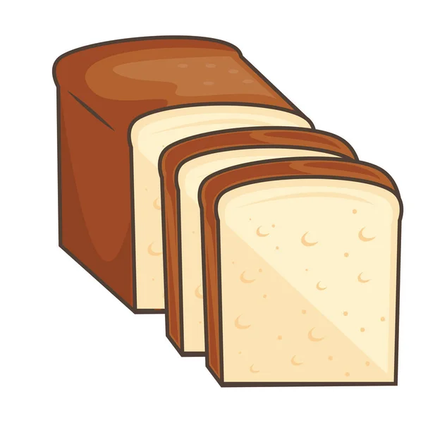 Fatias de pão torrado — Vetor de Stock
