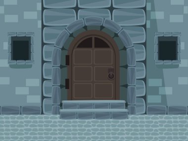 Antika kale kapısı.