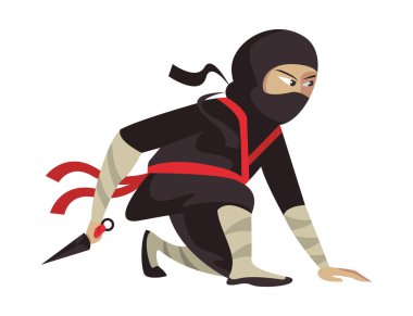 ninja warrior with dagger
