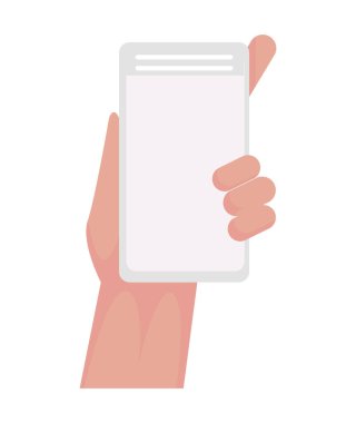 Akıllı telefonlu el.