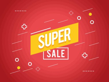 Süper satışı büyük başlığı