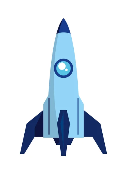 Blue rocket startup — 스톡 벡터