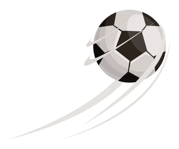 Shot balloon soccer sport — Image vectorielle