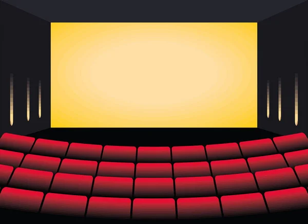 Salle de cinéma scène — Image vectorielle