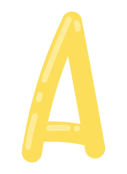 Kid alphabet letter A — Stock Vector