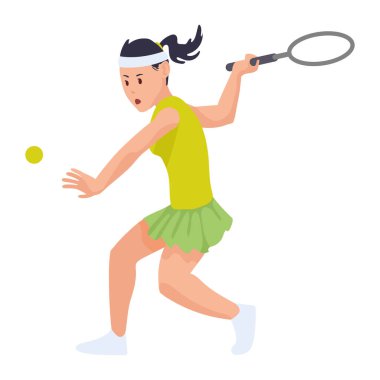 Tenis oynamaya kadın atlet