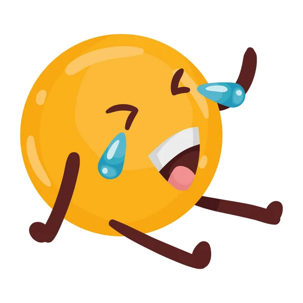 Klassisches Emoji-Lachen — Stockvektor