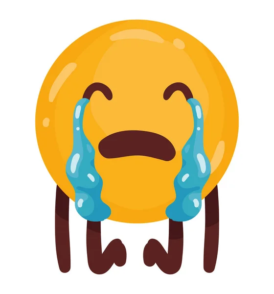 Classic emoticon crying — Stockový vektor