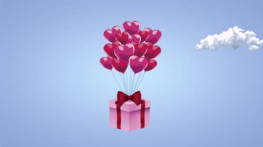 Kalpler hediye ile helyum balonları