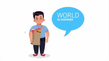 Dünya yeme bozuklukları çizgi film karakterleri