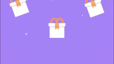 hediye kutuları model canlandırması sunar