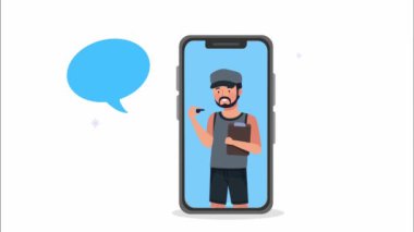 erkek antrenör spor çevrimiçi animasyonu