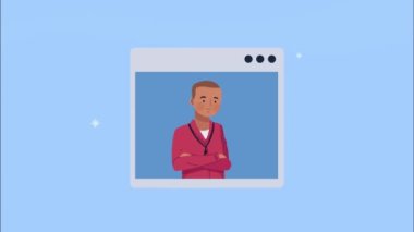 erkek antrenör spor çevrimiçi animasyonu