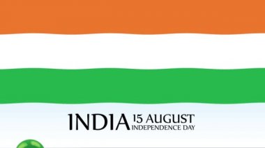 Hindistan 'ın bağımsızlık günü animasyon harfleri