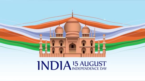 India independence day lettering animation — Stock Video © jemastock  #569213464