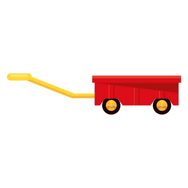 Plastic cart toy — Stock Vector